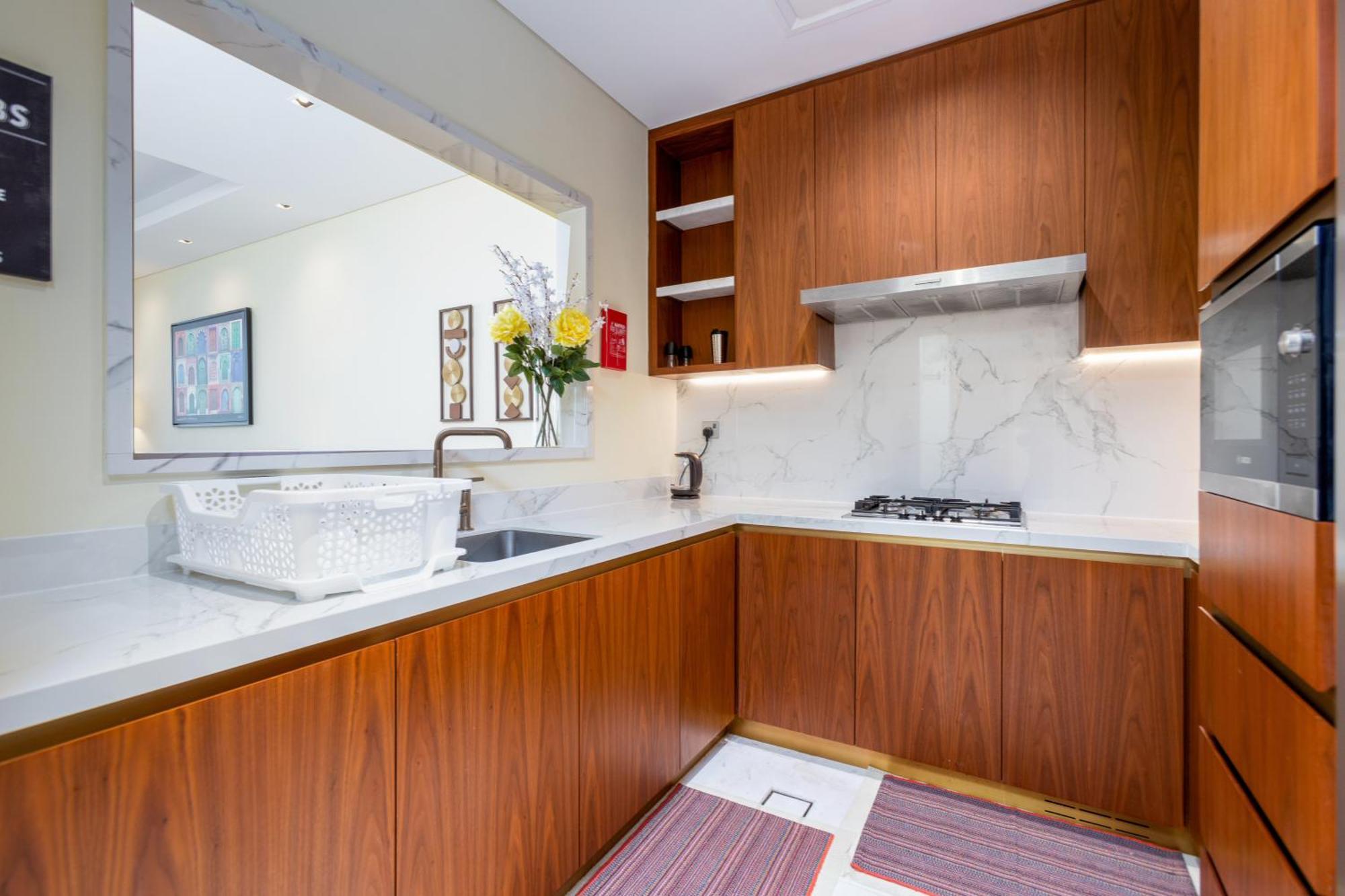 Modern 1Br Apartment, High Floor, Near Dubai Mall Buitenkant foto