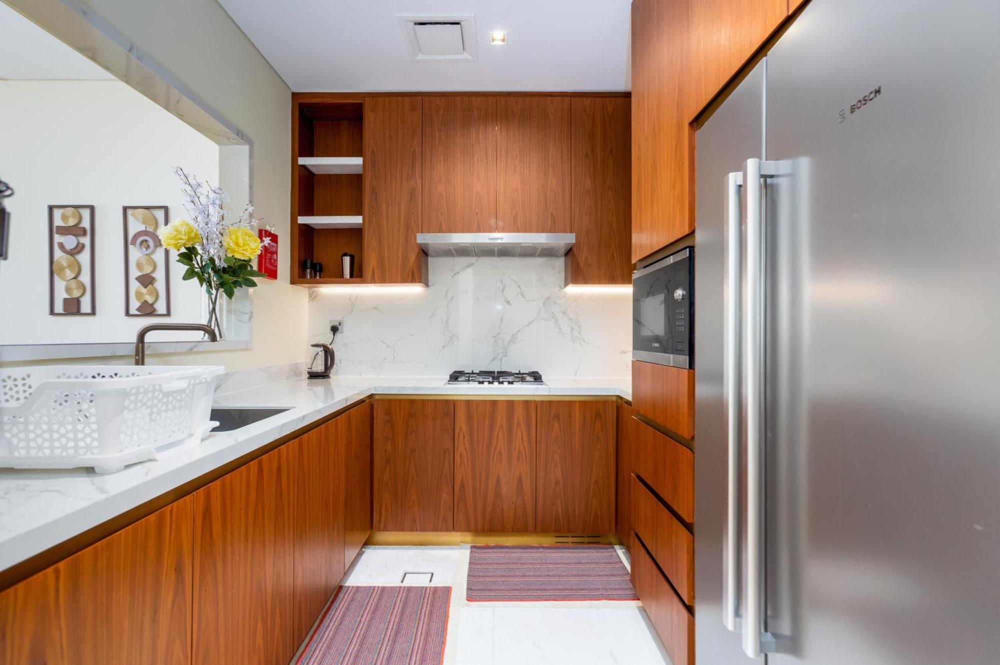 Modern 1Br Apartment, High Floor, Near Dubai Mall Buitenkant foto
