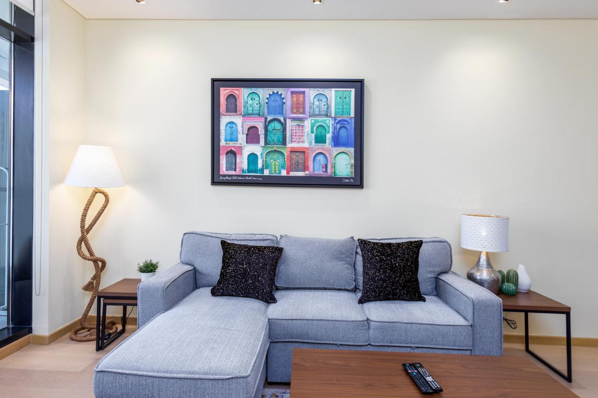 Modern 1Br Apartment, High Floor, Near Dubai Mall Buitenkant foto